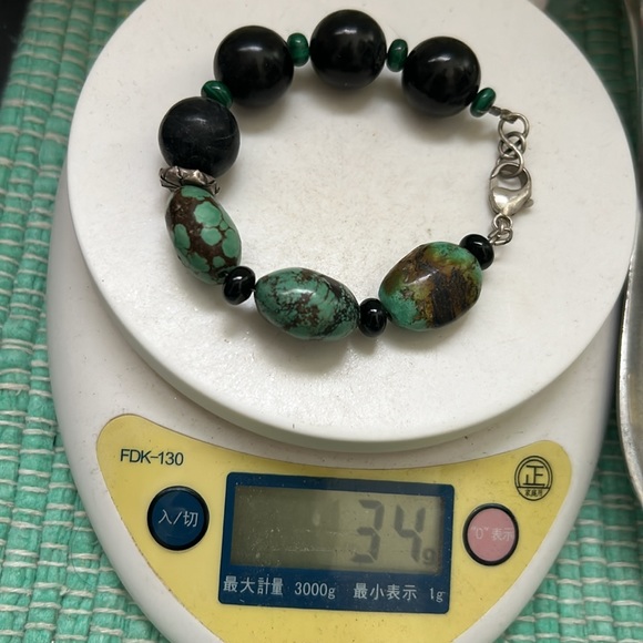 🖤Vtg Turquoise Sterling Silver bracelet - Picture 14 of 14
